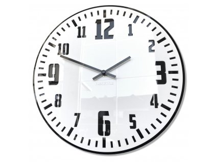 Moderní nástěnné hodiny UNIQUE černé