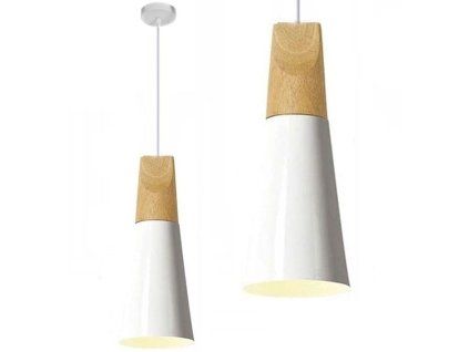 10864 retro stropna lampa loft scandi b biela
