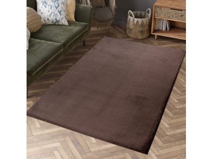 Kožešinový koberec Tápí hnědý