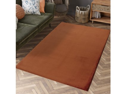 Kožešinový koberec Tápí měděný