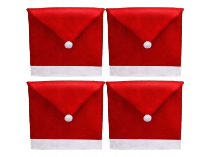 Mikulášské čepice na židle- 4 kusy
