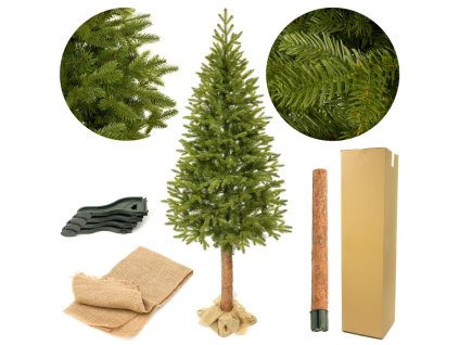 994368 umělý vánoční stromek na pařezu 3d smrk 180cm poslední kus