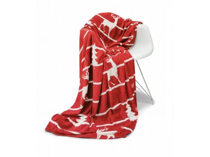 1004292 vánoční deka novel snow vzor 3