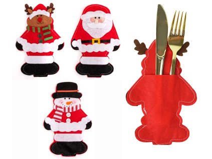 Vánoční obal na příbor - sada 3ks 311407