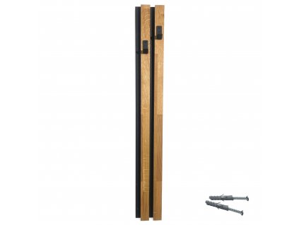 Dřevěný věšák na zeď Lamele 98cm Modul C 12cm