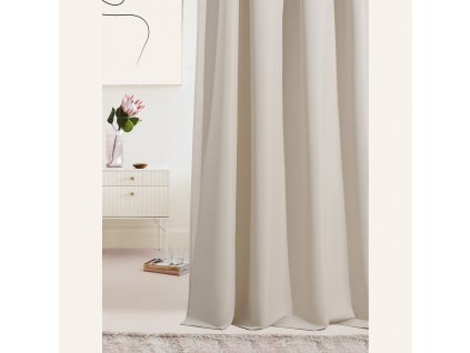 Stínicí závěs LAUREL na řasící pásku - světle béžový