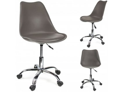 Dětská židle IGER k psacímu stolu - šedá