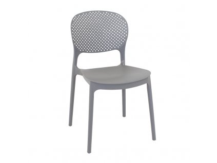 Plastová židle FLEX šedá