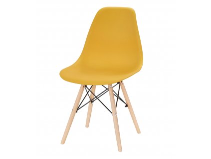 Designová židle ENZO L hořčicová