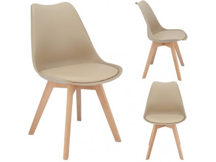 Designová židle ENZO 007 béžová