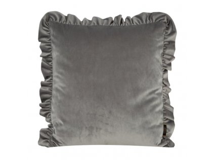 Dekorační povlak na polštář VELVET25 ve stříbrné barvě