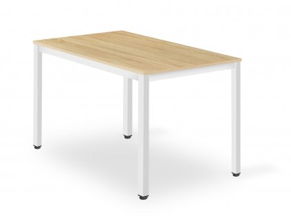 Jídelní stůl TESSA 120cm x 60cm - dub/bílé nohy