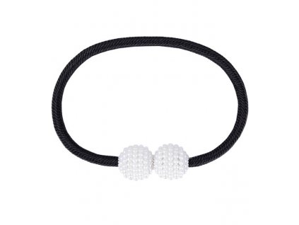 1002006 černá elegantní magnetická spona s perličkami