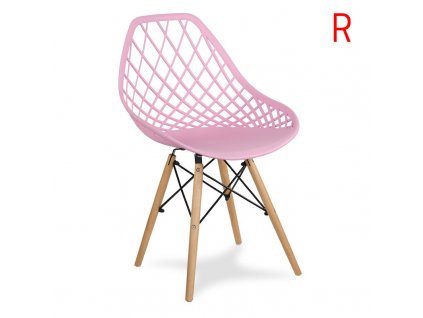 1002186 designová židle oslo růžová