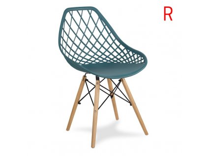 1002198 designová židle oslo tmavě tyrkysová