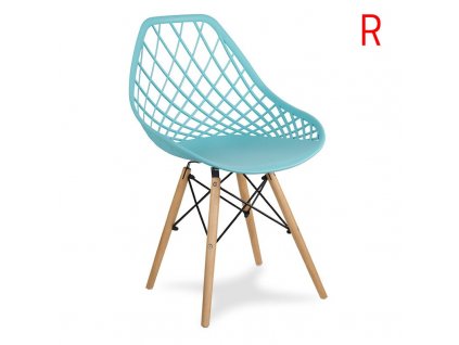1002195 designová židle oslo tyrkysová