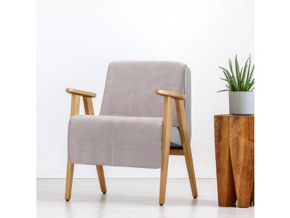 Potah na křeslo SOFIA v pudrově růžové barvě