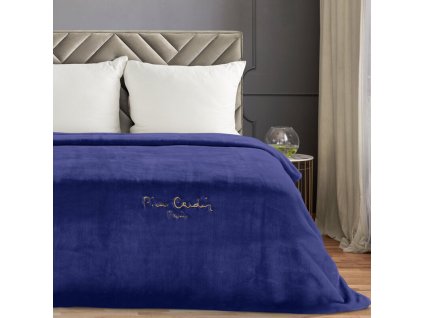 Luxusní deka PIERRE CARDIN 160x220cm - granátově modrá