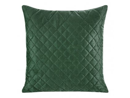 Dekorační povlak na polštář LUIZ3 v tmavě zelené barvě