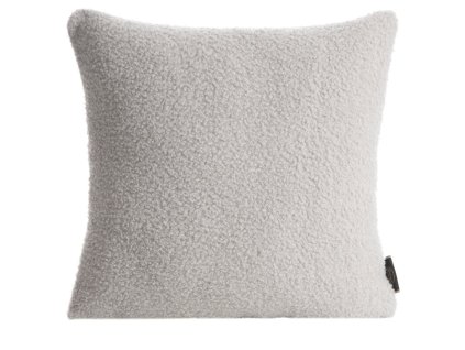 Dekorační povlak na polštář BUKLA ve světle šedé barvě
