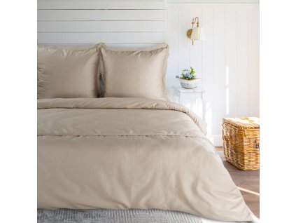 Elegantní ložní povlečení RETRO6 v béžové barvě