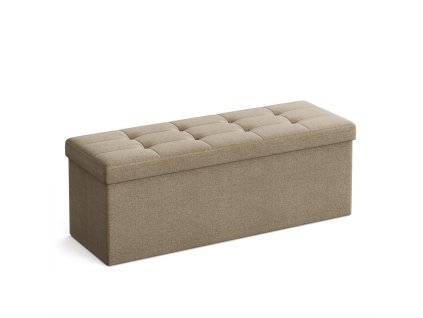 Taburetka s úložným prostorem - světle hnědá - LSF077R01V1