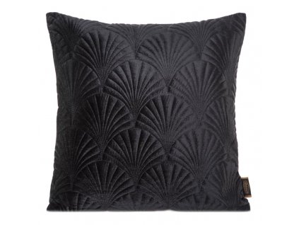 Dekorační povlak na polštář SHELL v černé barvě