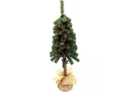 Vánoční ministremek na pařezu jeřabina