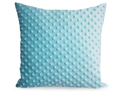 Dekorační polštář MINKY 23 ve světle tyrkysové barvě