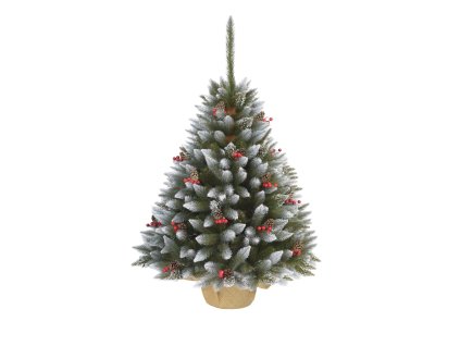 Umělý Vánoční stromek Smrk ILEX v jutě