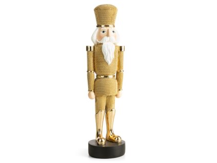 Vánoční figurka LUSKÁČEK 37 cm zlatá