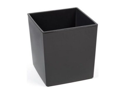 Antracitový čtvercový květináč pod stromeček