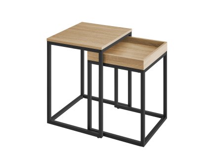 Set kávových stolků - Dub sonoma - LNT02N11