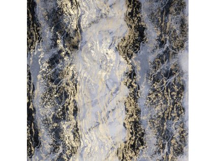 Sametový povlak na polštář SOFI s lesklým potiskem - ocelový