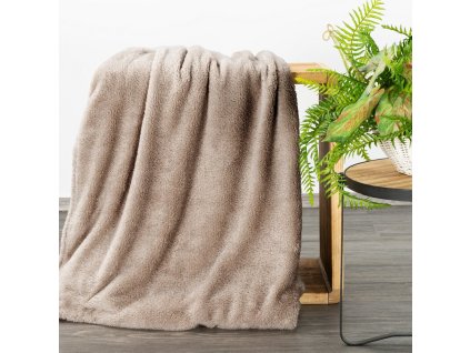 Deka BLINK s lesklou nití 150 x 200 cm v béžové barvě