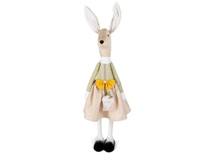 Velikonoční figurka - zaječice v půvabném outfitu 100 cm