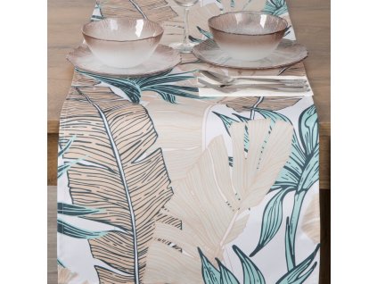 Voděodolný běhoun na stůl GARDEN 14B - 40 x 140 cm