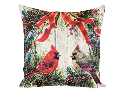 Vánoční sametové dekorační povlečení na polštář JCLA 27