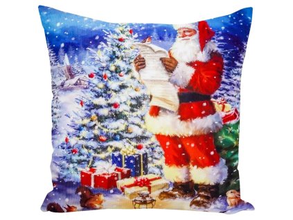 Vánoční sametové dekorační povlečení na polštář JCLA 92