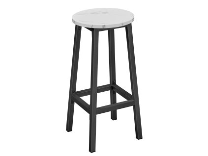 362402 2 barova stolicka biely mramor a cierne nohy
