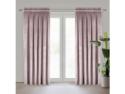 344288 zamatovy zaves melanie 140x270cm pudrovoruzovy