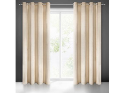 273028 zaves villa z exkluzivneho zamatu 140 x 250 cm v bezovej farbe dekoracne kolieska