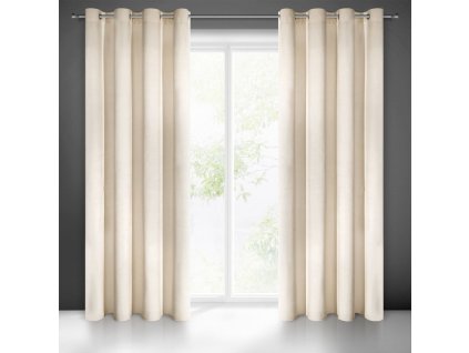 82252 zaves villa z exkluzivneho zamatu 140 x 250 cm v svetlobezovej farbe dekoracne kolieska