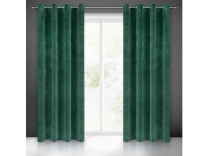 91825 zaves villa z exkluzivneho zamatu 140 x 250 cm v zelenej farbe dekoracne kolieska