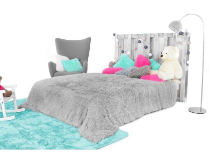 Chlupatá deka - Šedá (Rozměr deky 160x200cm)