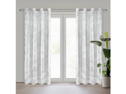 365372 hotovy zamatovy zaves zaria s lesklou potlacou biely 140 250 cm