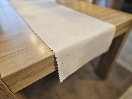 Luxusní štol na stůl zlatá s tečkami SW33