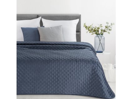 Sametový přehoz na postel SOFIA 4 v modré barvě (Rozměr přehozu (šířka x délka) 170x210cm)