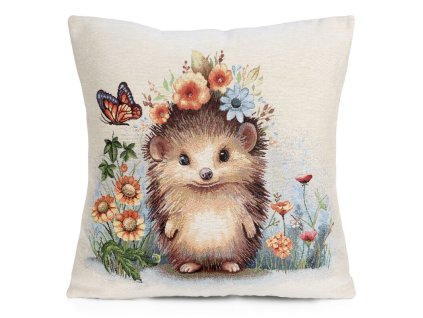 377553 dekoracna gobelinova obliecka na vankus s jezkom 45 x 45 cm