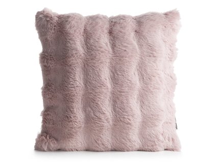 378189 luxusna kozusinova obliecka na vankus lily 45x45cm pudrovoruzova
